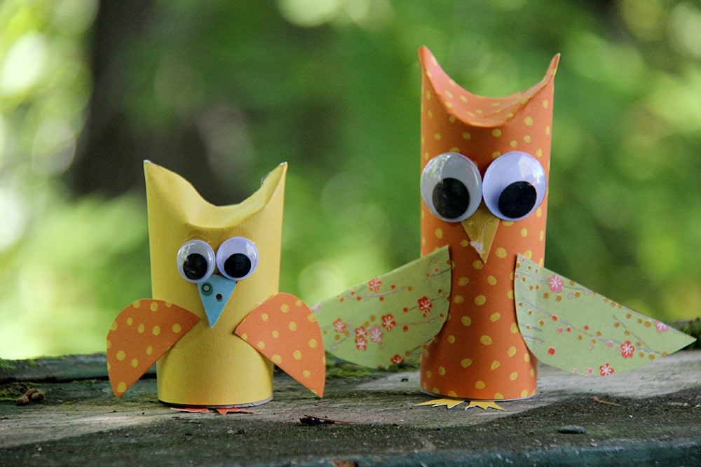 Paper Tube Owl Craft