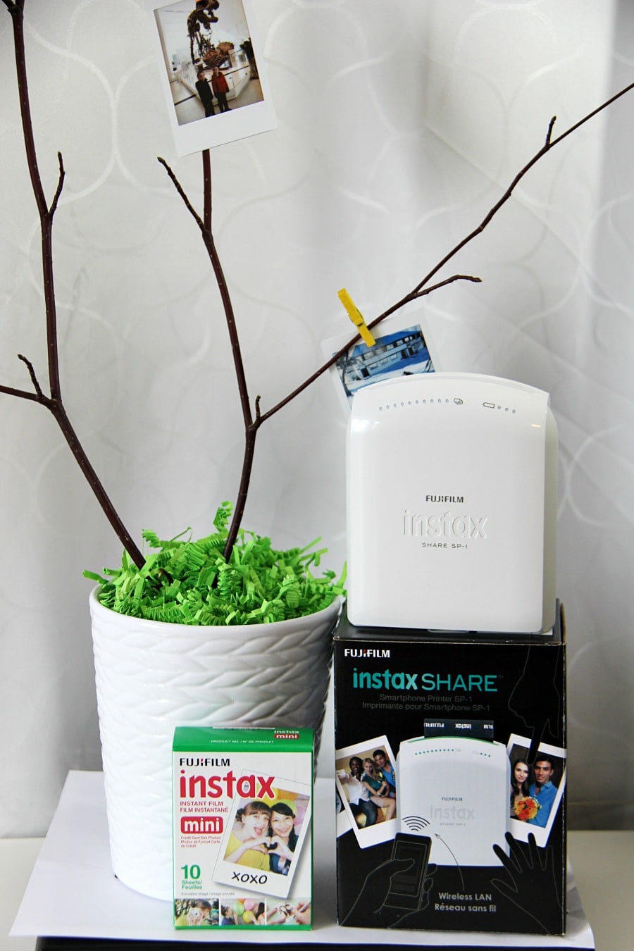 Natural Spring Photo Centerpiece Instax Printer