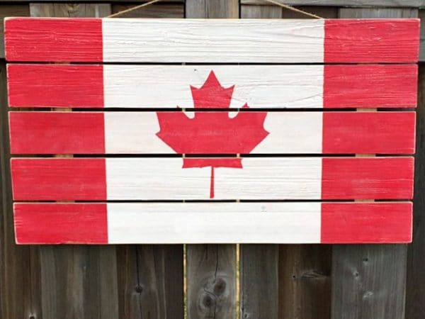 DIY Rustic Wooden Flag
