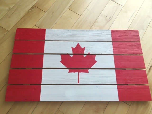 DIY Rustic Wooden Flag 4