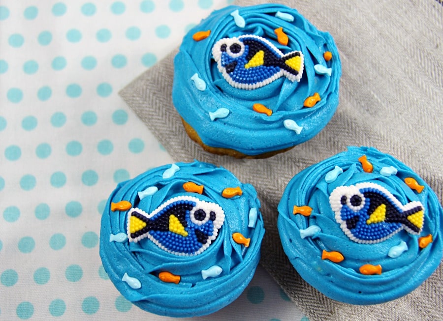 Finding Dory Cupcakes - Family Food And Travel