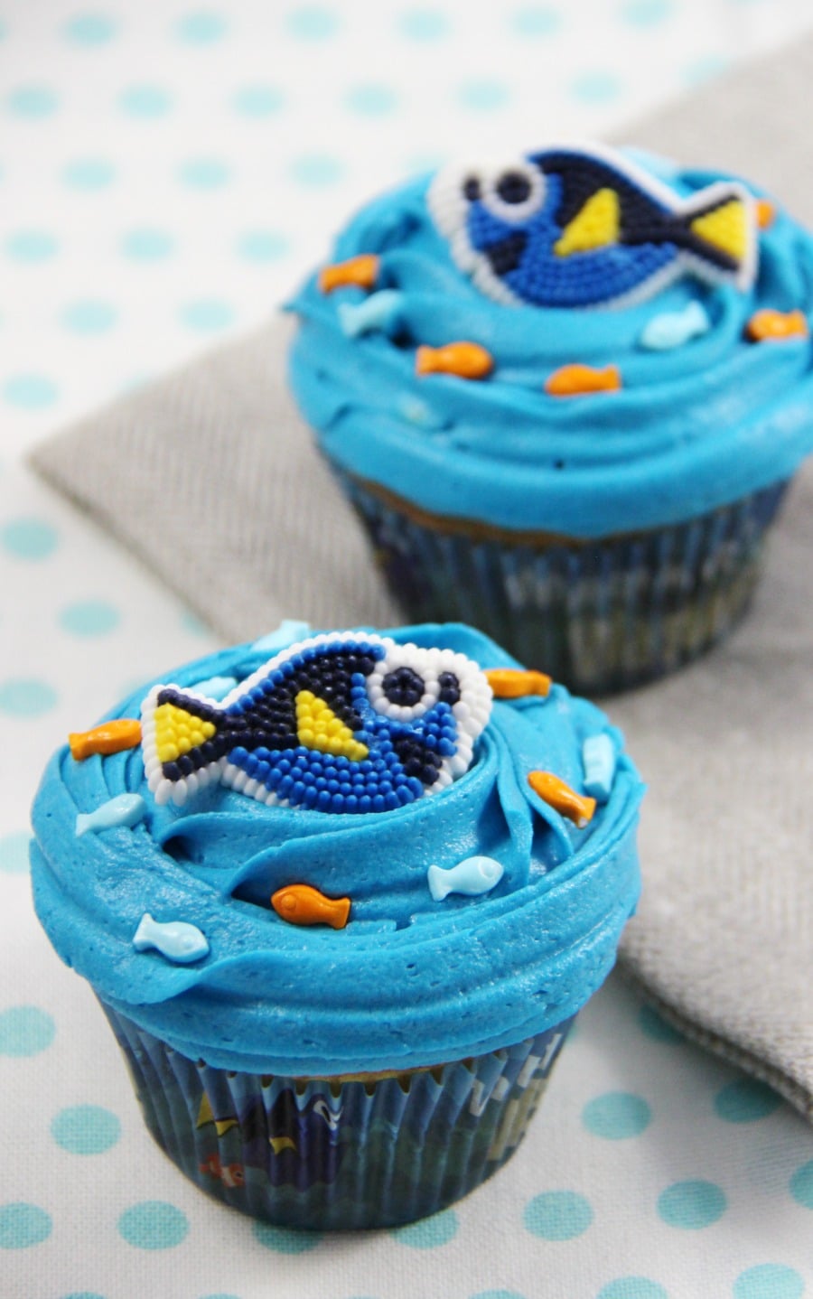 Finding Dory Cupcakes 