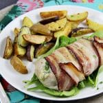 Bacon Wrapped Chicken Breasts Stuffed with Blue Cheese and Figs