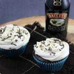 Baileys Chocolate Cupcakes with Baileys Buttercream Frosting