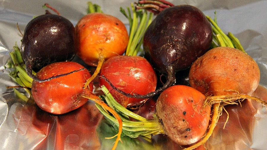 Beets ready for roasting