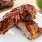 Slow Cooker Ribs with Apple Barbecue Sauce