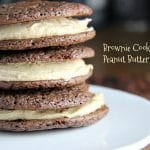 Brownie Cookies with Peanut Butter Filling