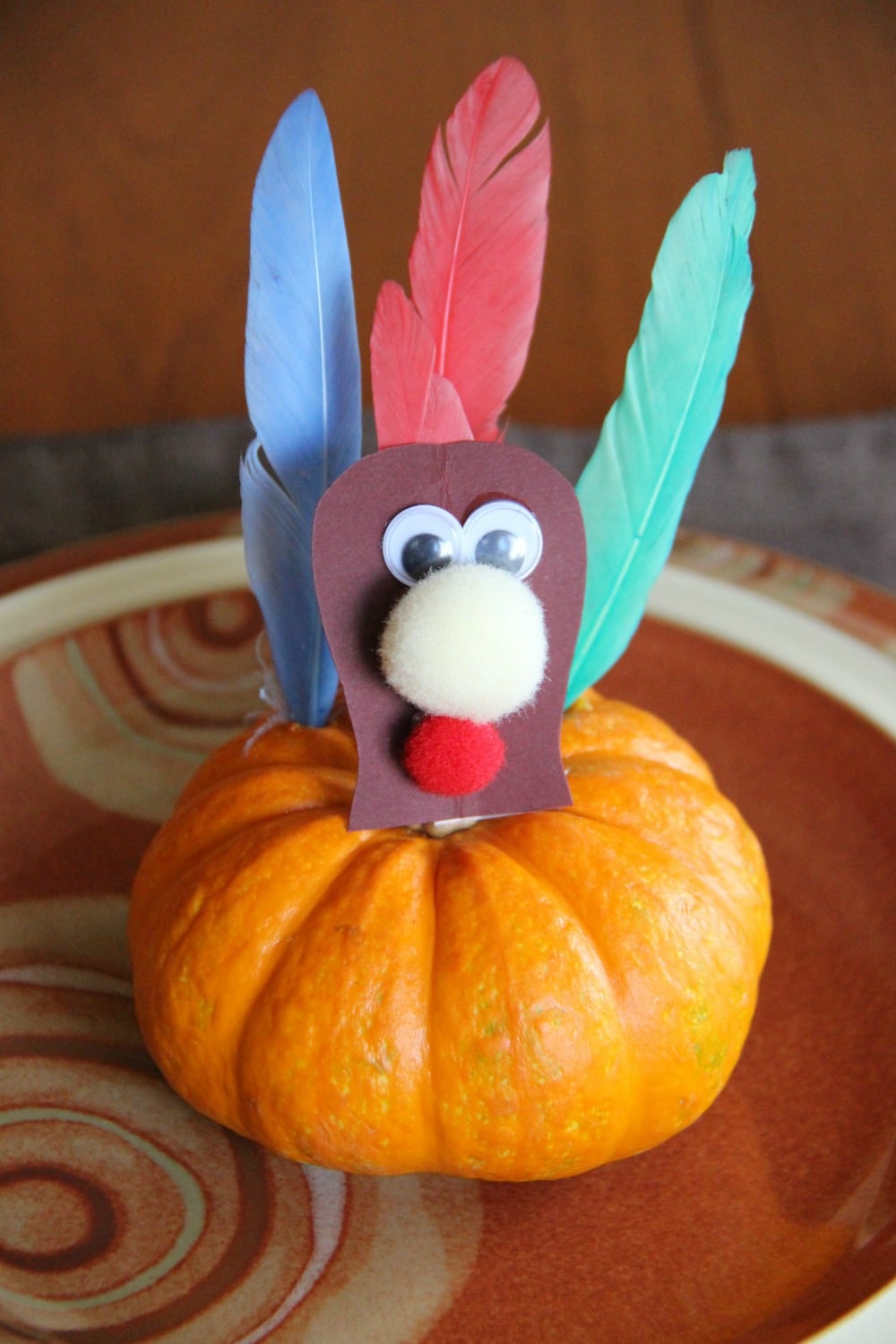 Mini Pumpkin Turkey Craft 
