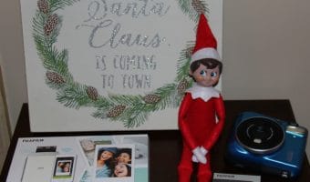 Elf on the Shelf Ideas with Fuji Instax Camera