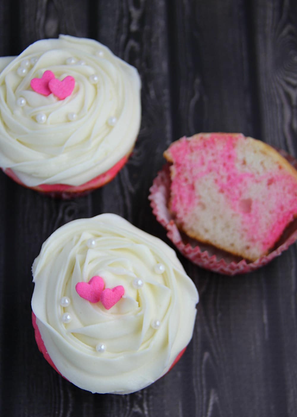 Pink Marble Cupcakes 