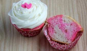 Pink Marble Cupcakes