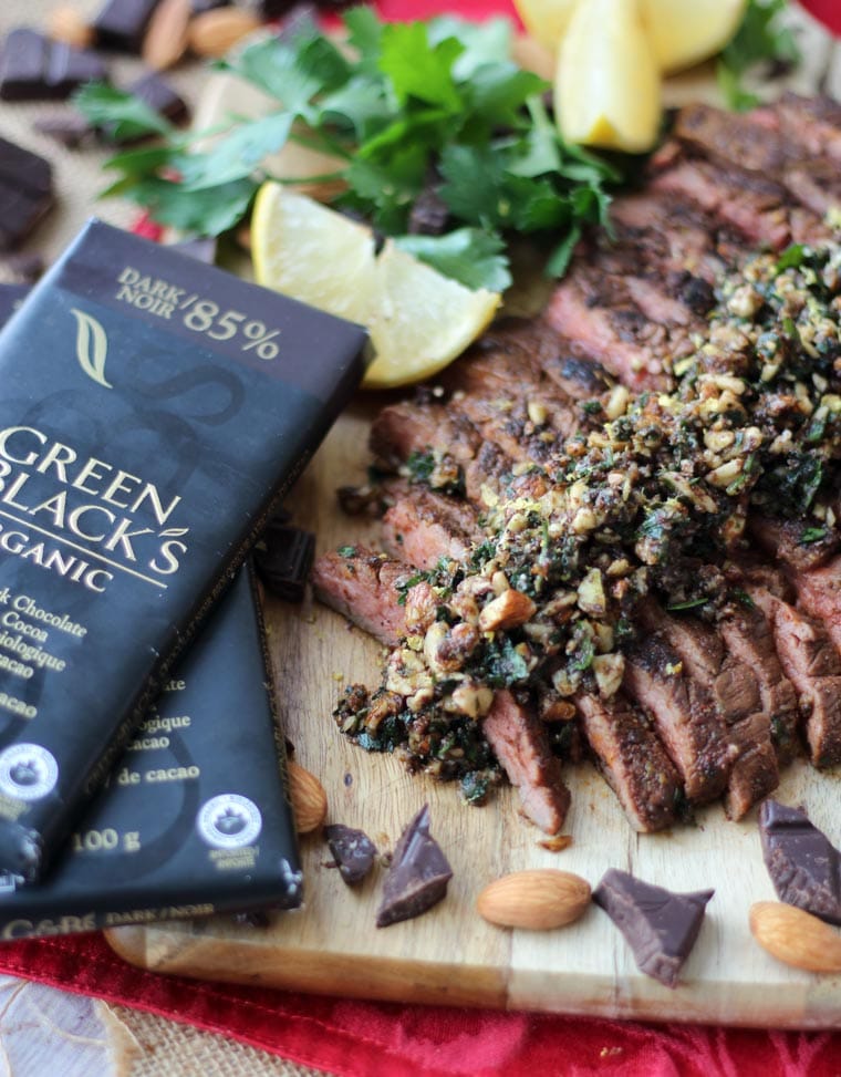 chocolate pesto steak 