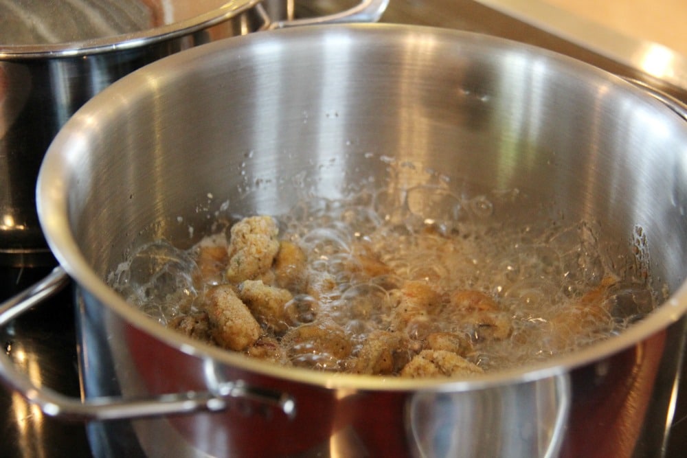 Frying Mussels The Table Cooking Classes PEI