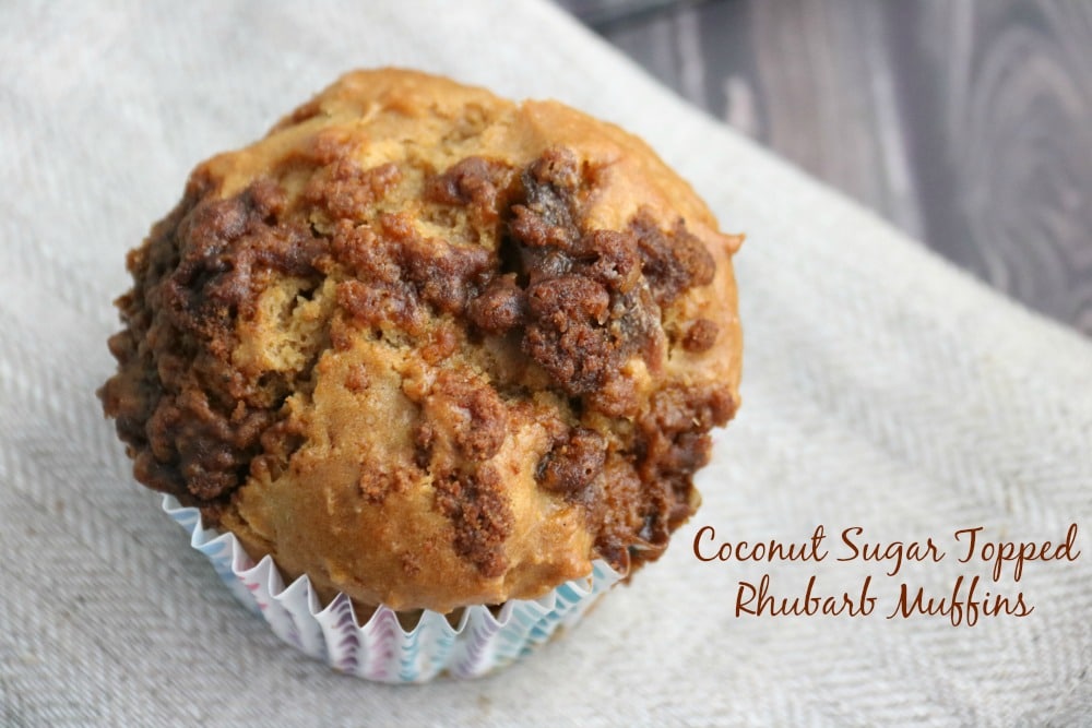 Coconut Sugar Rhubarb Muffin Recipe