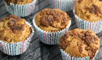 Coconut Sugar Topped Rhubarb Muffin Recipe #SweetByNature