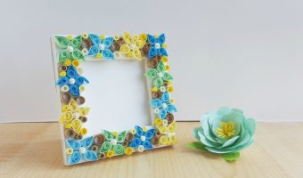 Paper Quilling Flower Frame