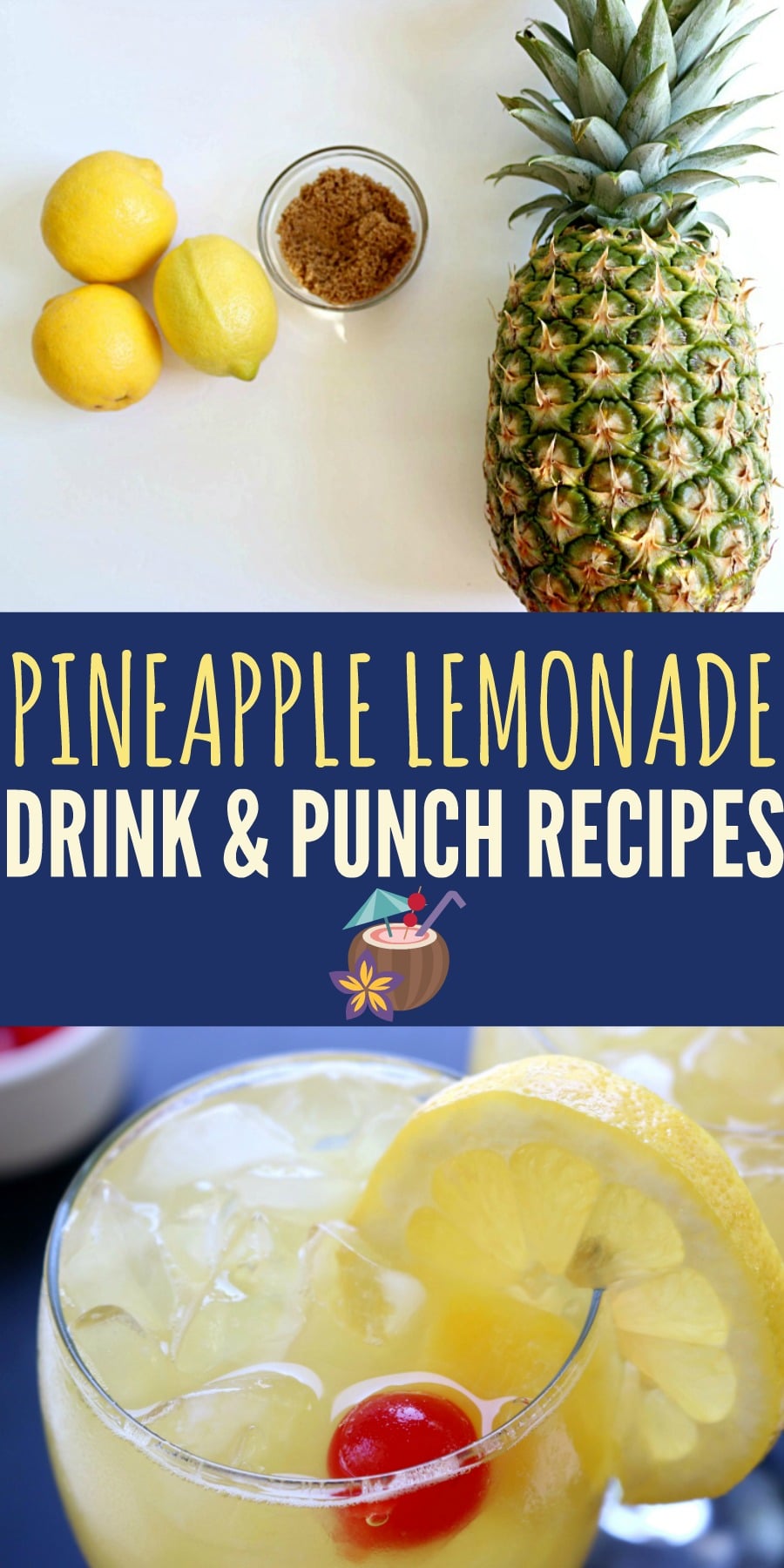 Pineapple Lemonade Drink and Punch Recipes