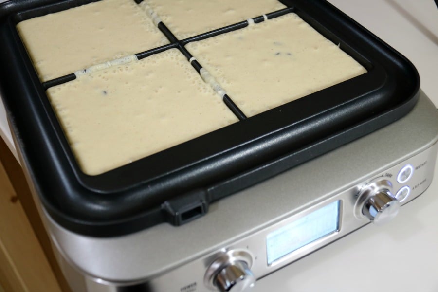 Chocolate Chip Waffles in Waffle Maker