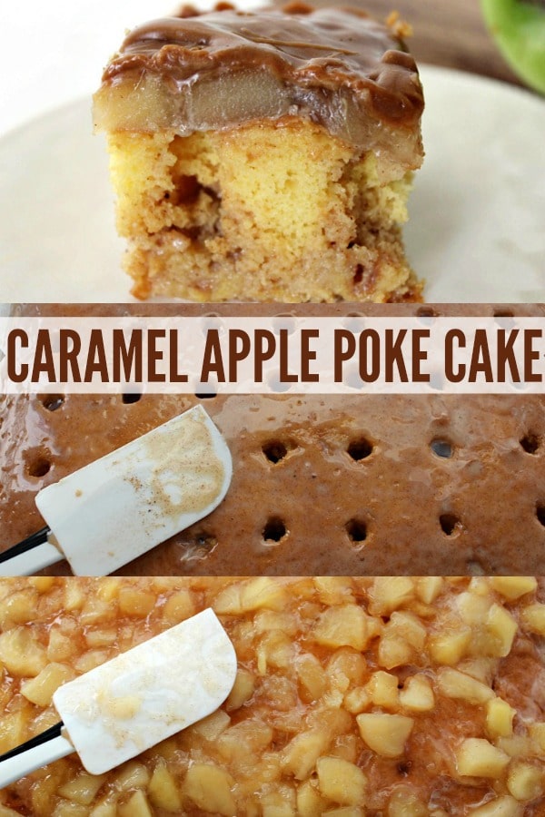 Caramel Apple Poke Cake Recipe 