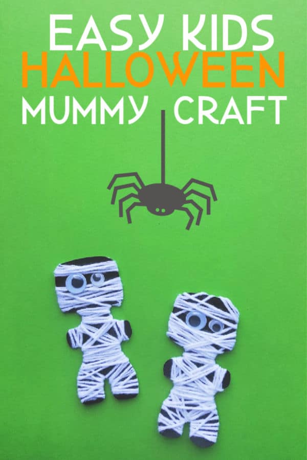 Easy Kids Halloween Mummy Craft