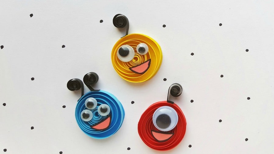 paper quilling monster craft