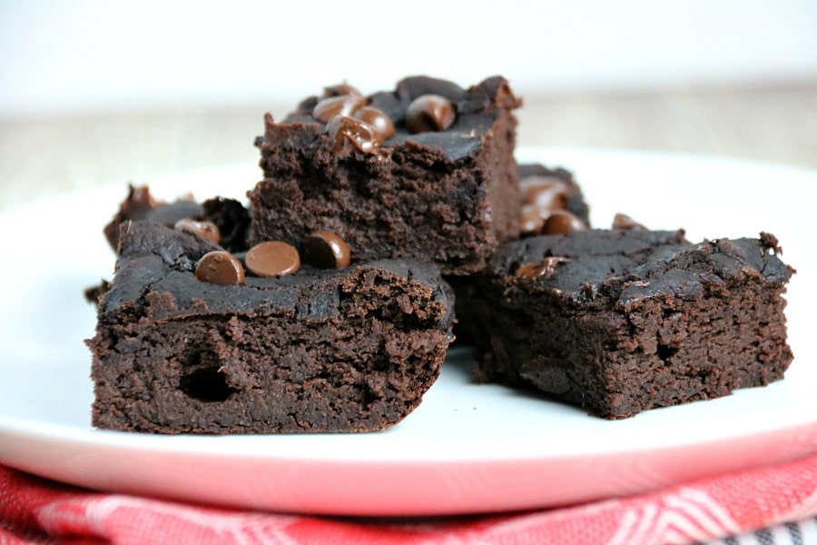 Black Bean Brownies with Chocolate Chips