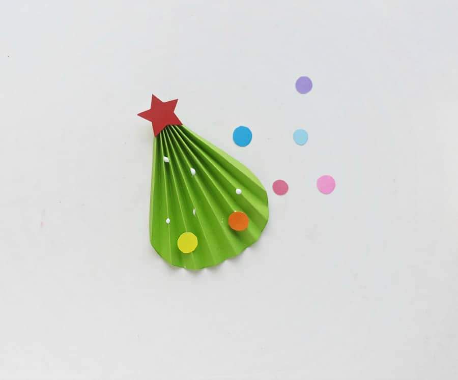 step (6) Christmas Tree Craft