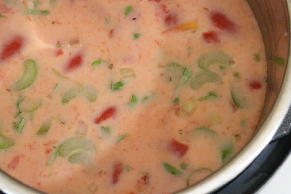 Instant Pot Tomato Soup Process