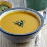 Instant Pot Butternut Squash Soup with Apples and Sweet Potato (vegan)