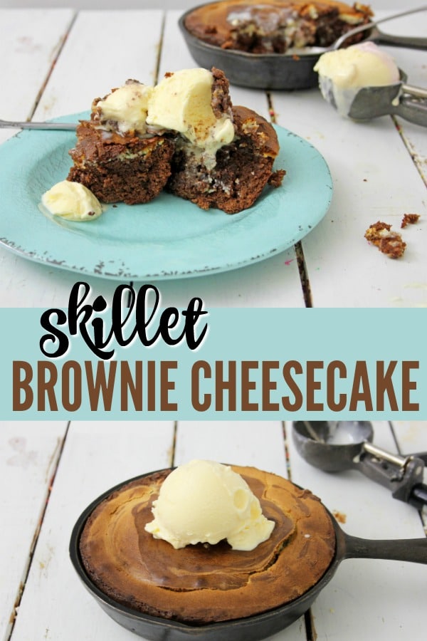 The Best Skillet Brownie Cheesecake Recipe