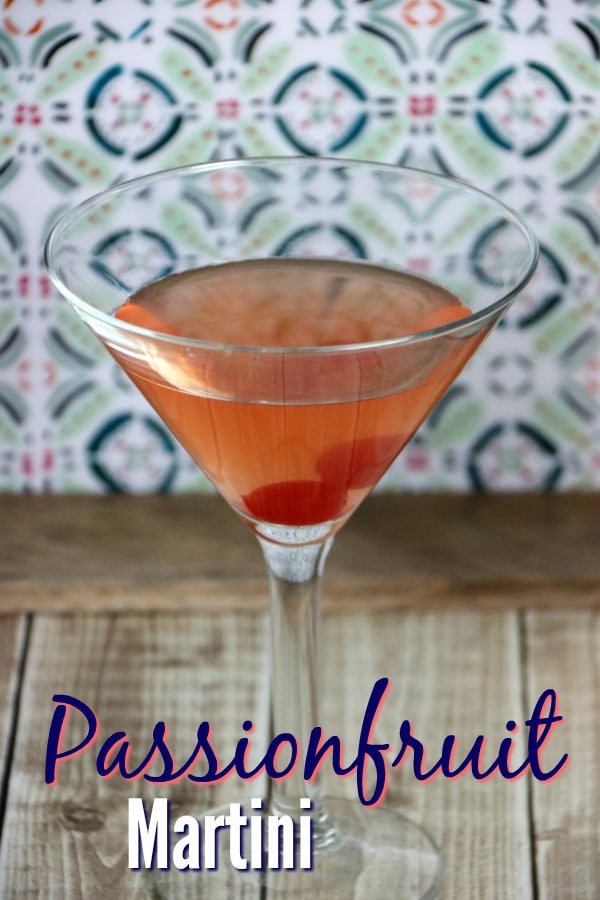 Passion Martini with Passionfruit Juice