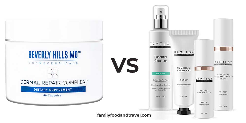 DRMTLGY anti-aging kit Vs. Dermal Repair Complex