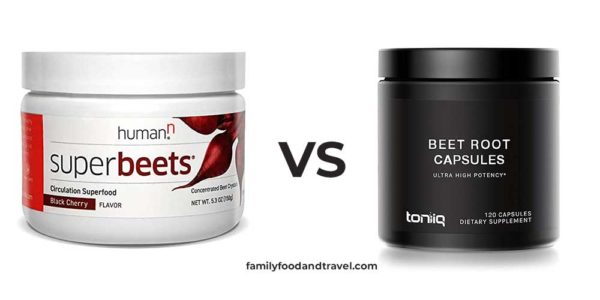 Toniiq Ultra High Strength-Beetroot-Capsules Vs. Superbeets Beetroot Powder