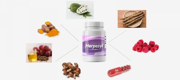 Ingredients of Herpesyl pills