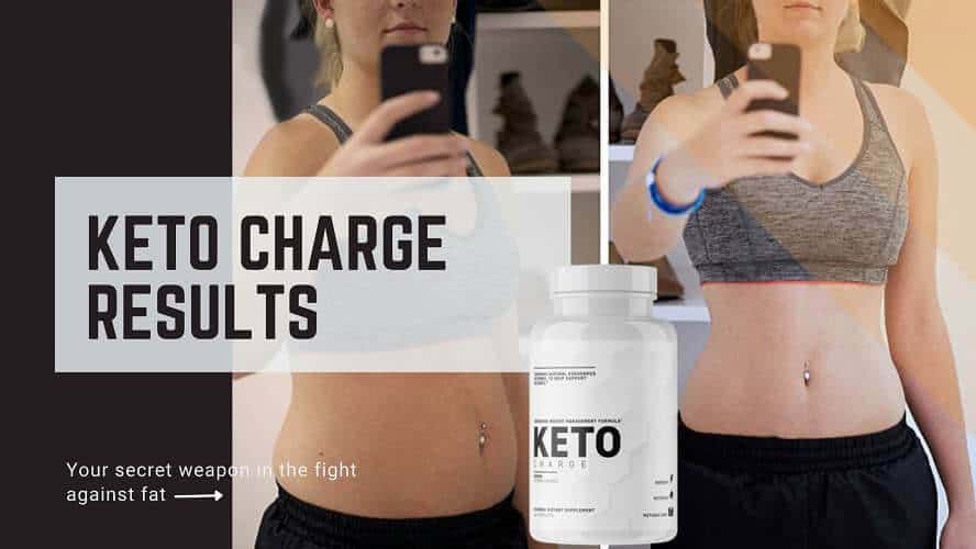 Keto Charge results before and after