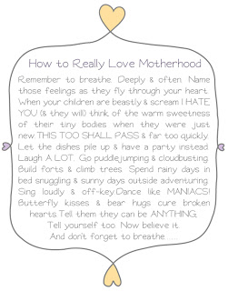 thoughts on motherhood